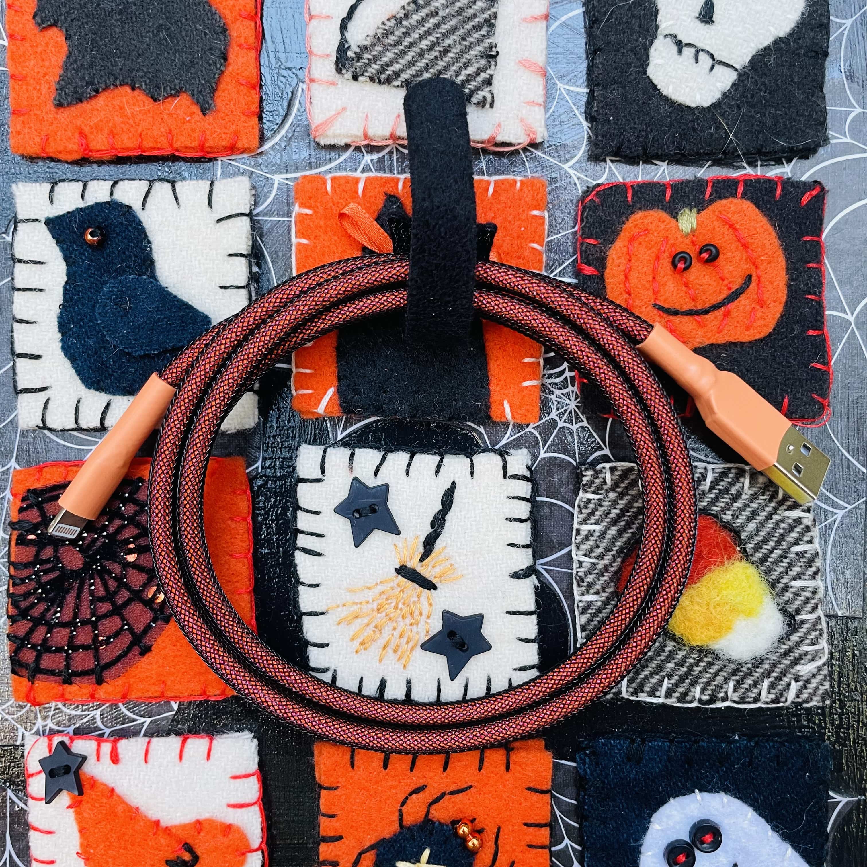 custom halloween theme charging cable